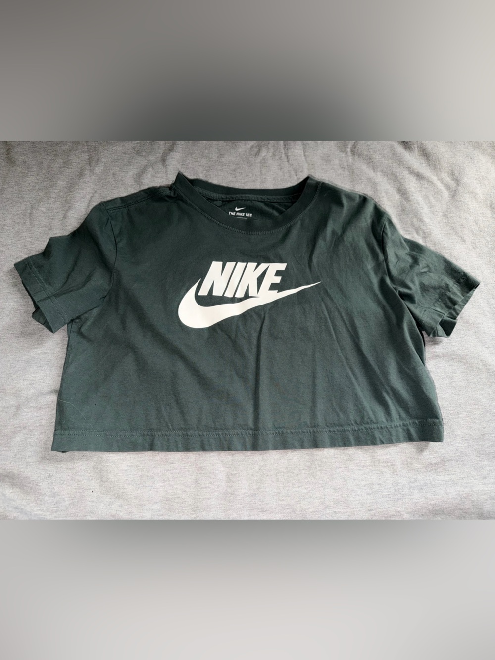 Nike Dark Green T-Shirt with White Swoosh